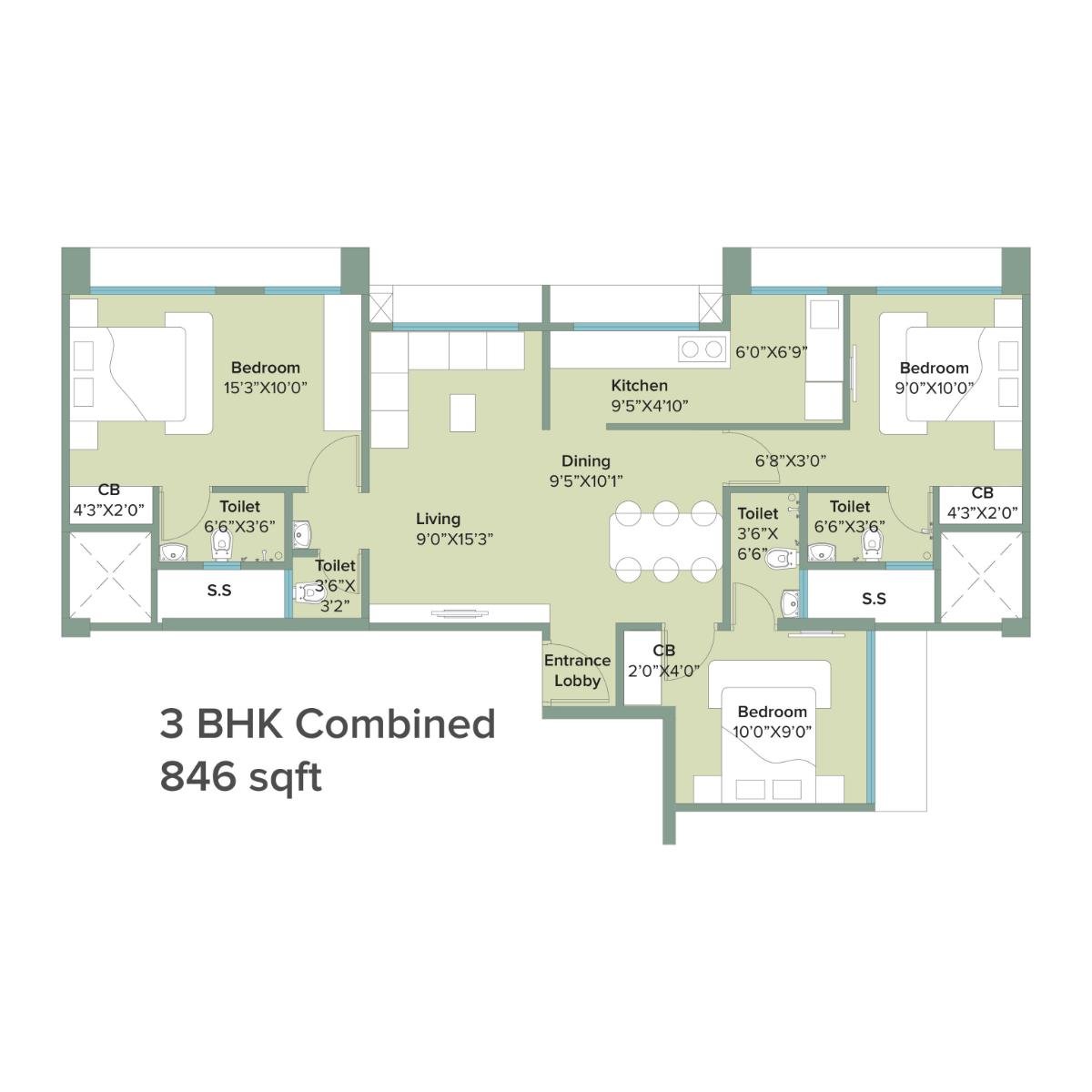 Marathon-NeoHomes-Narmada-Floor-Plan-3-BHK-Combined-846-Sqft