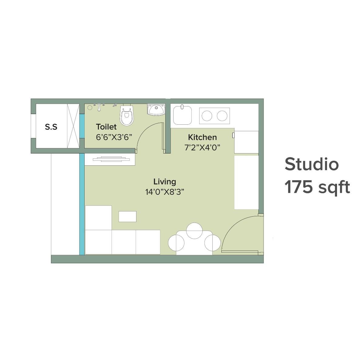 Marathon-NeoHomes-Narmada-Floor-Plan-Studio-175-Sqft